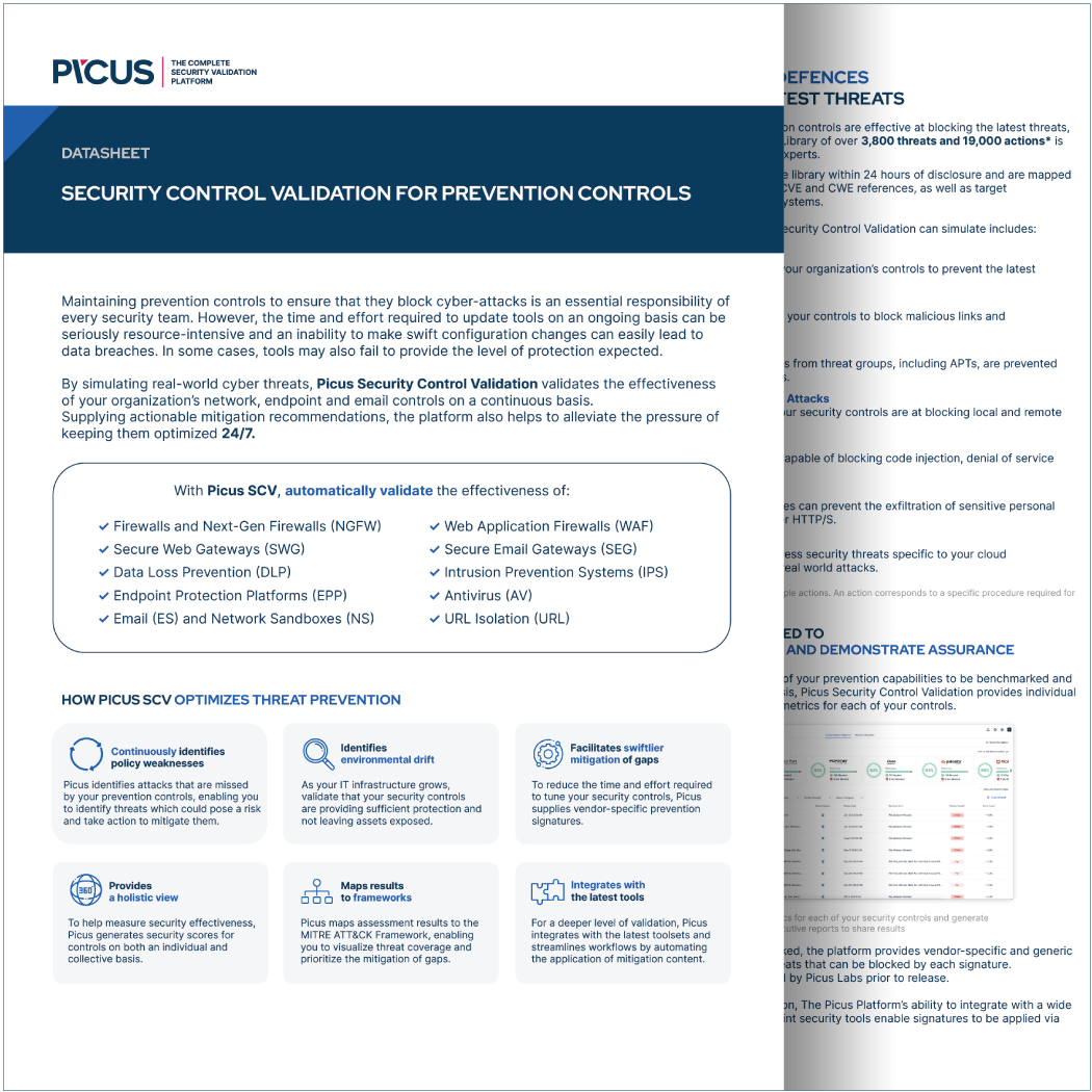 Security Control Validation for Prevention Controls